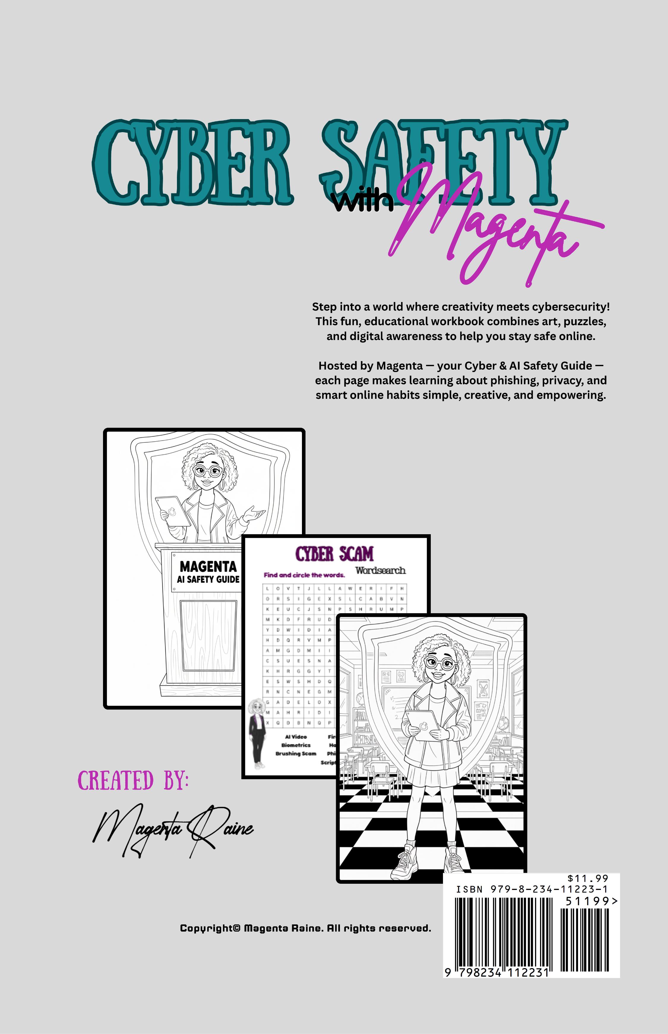 Cyber Safety with Magenta activity book back cover